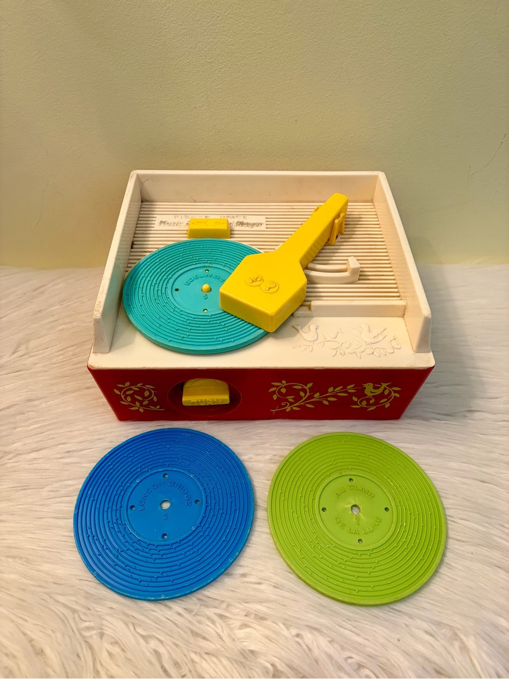 Vintage Fisher-Price Music Box Record Player